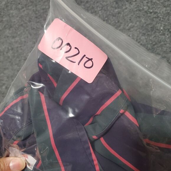 Vintage 90s Faconnable Shirt Large Mens Striped Albert Goldberg Button Down - Picture 12 of 12